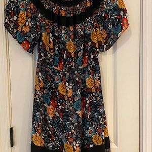 Loft floral midi dress. Great condition! Only worn a few times.